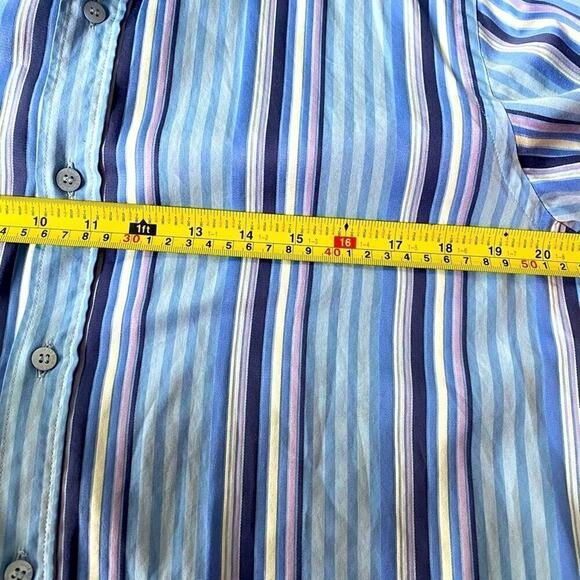Men shirt TED BAKER London dress shirt long sleeves French cuffs 100% Cotton MED - Picture 12 of 12